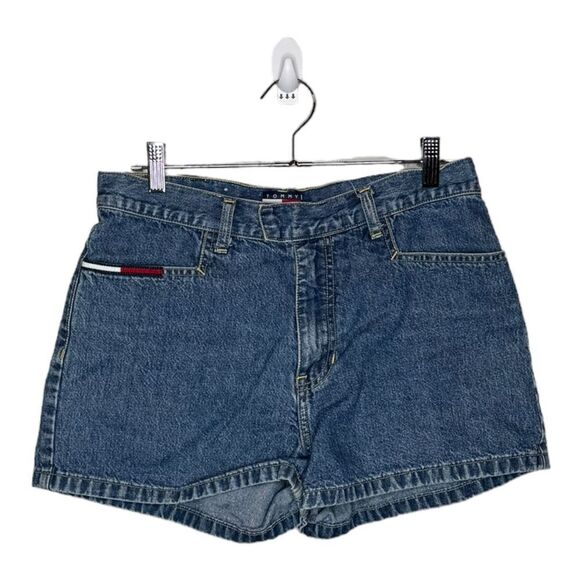 Tommy Hilfiger vintage high waist upstate short Jean Shorts sz 9 retro 90’s Y2K - Picture 1 of 4
